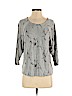 Forever 21 Gray 3/4 Sleeve Top Size S - photo 1