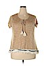 Cato Tan Short Sleeve Top Size 18 - 20 - photo 1