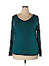 Coldwater Creek Teal Long Sleeve T-Shirt Size 2X - photo 1