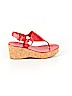 Tory Burch Red Wedges Size 7 1/2 - photo 1