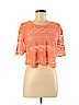 Forever 21 Orange Short Sleeve Blouse One size - photo 1