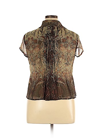 Jones New York Short Sleeve Silk Top (view 2)