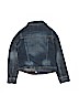 The Children's Place Solid Blue Denim Jacket Size 7 - 8 - photo 2