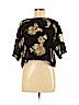 Topshop Black Short Sleeve Blouse Size 8 - photo 1