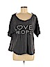 Brandy Melville 100% Cotton Gray Short Sleeve T-Shirt One size - photo 1