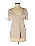 BCBGMAXAZRIA 100% Cotton Tan Short Sleeve T-Shirt Size M - photo 1