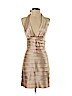 BCBGMAXAZRIA 100% Polyester Tan Cocktail Dress Size 2 - photo 1