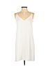 Topshop 100% Polyester Ivory Casual Dress Size 2 - photo 1