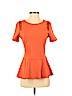 Pink Tartan Orange Short Sleeve Top Size S - photo 1