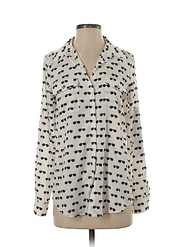 Karl Lagerfeld Paris Long Sleeve Blouse (view 1)