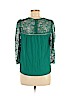 Moulinette Soeurs Green Long Sleeve Blouse Size 6 - photo 2