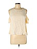Forever 21 100% Viscose Tan Short Sleeve Blouse Size M - photo 1