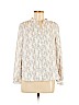 Ann Taylor 100% Polyester Ivory Long Sleeve Blouse Size M (petite) - photo 1