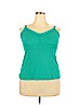 Torrid 100% Cotton Teal Tank Top Size 2X Plus (2) - photo 1