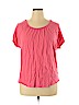 SONOMA life + style Pink Short Sleeve Top Size XL - photo 1