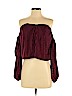 Forever 21 100% Polyester Burgundy Long Sleeve Top Size S - photo 1
