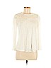 Rebecca Taylor 100% Linen Ivory Long Sleeve Top Size M - photo 1