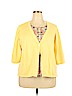 Cj Banks 100% Cotton Yellow 3/4 Sleeve Top Size XXL - photo 1
