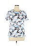 Christopher & Banks Blue Short Sleeve T-Shirt Size XL - photo 1
