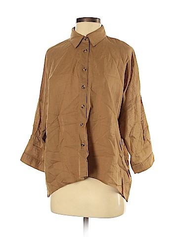 Forever 21 3/4 Sleeve Button-Down Shirt (view 1)