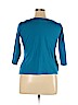 Kim Rogers 100% Cotton Blue 3/4 Sleeve Blouse Size XL (petite) - photo 2