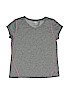 Danskin Now 100% Polyester Solid Gray Active T-Shirt Size 7 - 8 - photo 1