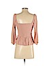 American Eagle Outfitters 100% Viscose Pink 3/4 Sleeve Top Size S - photo 2