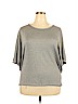 Assorted Brands Gray Short Sleeve Top Size 3X - photo 1
