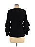 J. McLaughlin 100% Merino Wool Black Wool Pullover Sweater Size M - photo 2