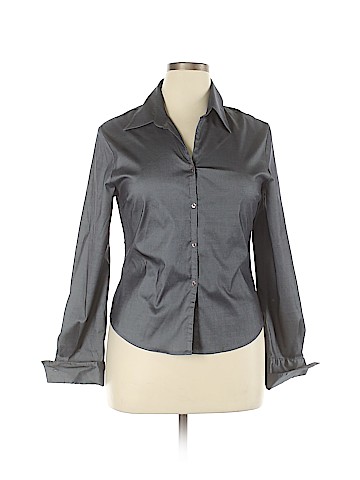 Aqua Blues Long Sleeve Button-Down Shirt (view 1)