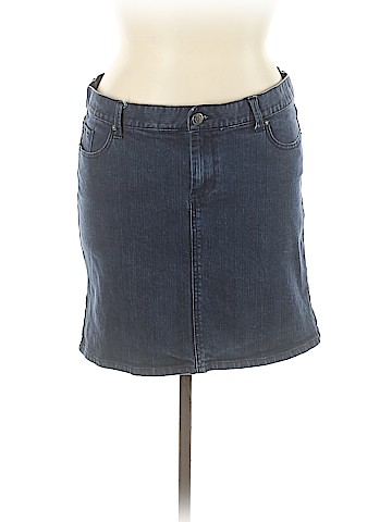 New York & Company Denim Skirt (view 1)