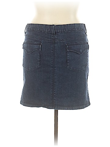 New York & Company Denim Skirt (view 2)