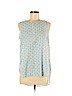 MICHAEL Michael Kors 100% Polyester Blue Sleeveless Blouse Size M - photo 1