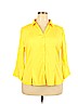 C established 1946 Yellow 3/4 Sleeve Blouse Size XL - photo 1