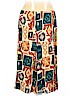 C.M. Shapes 100% Rayon Tan Casual Skirt Size 3X - photo 1