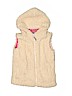 Mini Boden 100% Polyester Ivory Faux Fur Vest Size 5 - 6 - photo 1