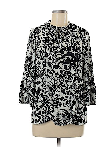 Karl Lagerfeld Paris Long Sleeve Blouse (view 1)