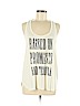 Haute Hippie 100% Modal Ivory Tank Top Size M - photo 1