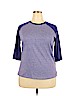 Danskin Now Purple 3/4 Sleeve T-Shirt Size XXL - photo 1
