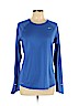 Nike 100% Polyester Blue Active T-Shirt Size L - photo 1