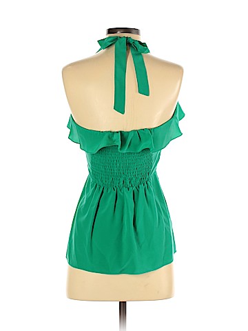 BCBGMAXAZRIA Sleeveless Silk Top (view 2)