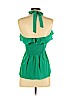 BCBGMAXAZRIA 100% Silk Green Sleeveless Silk Top Size XS - photo 2