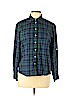 Allison Daley Blue Long Sleeve Button-Down Shirt Size 12 (petite) - photo 1