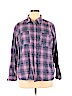 SONOMA life + style 100% Cotton Purple Long Sleeve Button-Down Shirt Size 1X - photo 1