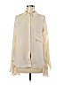 Haute Hippie 100% Silk Ivory Long Sleeve Silk Top Size M - photo 1