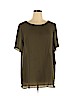Banana Republic 100% Polyester Green Short Sleeve Blouse Size XL (tall) - photo 1