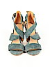 Madewell 100% Leather Blue Heels Size 7 - photo 2