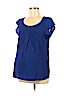 Motherhood 100% Polyester Blue Short Sleeve Blouse Size M - photo 1