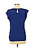 Motherhood 100% Polyester Blue Short Sleeve Blouse Size M - photo 2