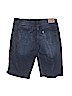 Levi's 100% Cotton Solid Blue Denim Shorts Size 14 - photo 2
